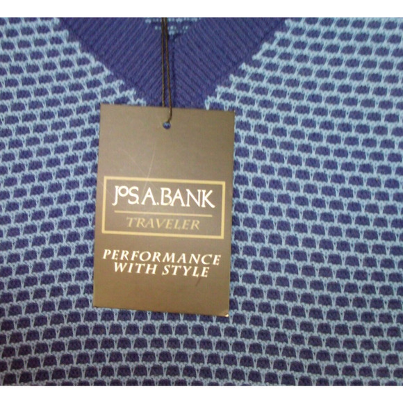Jos. A. Bank Men's Traveler Performance Long Sleeve Sweater, Blue Size XXL NWT - Picture 5 of 11